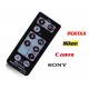 Télécommande infrarouge pour Canon, Nikon, Pentax, Sony