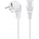 C&acirc;ble de connexion froid coud&eacute;, 5 m, blanc