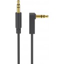 C&acirc;ble de connexion audio AUX, 3,5 mm st&eacute;r&eacute;o 3 p&ocirc;les, slim, CU, coud&eacute;
