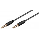 C&acirc;ble de connexion audio AUX, 3,5 mm st&eacute;r&eacute;o 3 p&ocirc;les, slim, CU