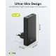 Chargeur rapide 90° 1x USB-C / 1x UBS-A 45W noir
